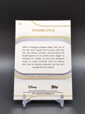2025 Topps Chrome Disney Chicken Little White Refractor /30