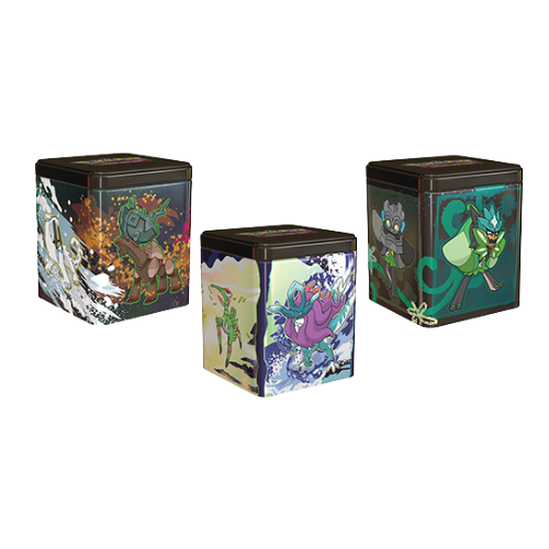 pokmon trading card game: stacking tin- treasures BRAND NEW-Pokemon TCG: Stacking Tins (3 Booster Packs Inside)-Complete Set of 6